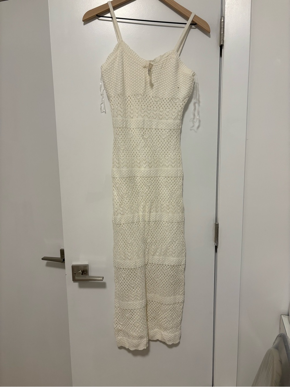 Aeropostale Cream Crochet Knit Dress